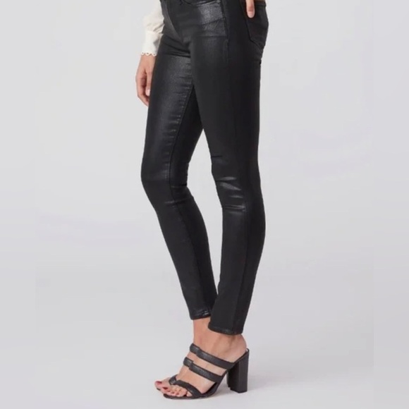 Paige Hoxton Ankle Jean Petite Black Fog Lux Coating Size 29 NWT - Picture 5 of 6